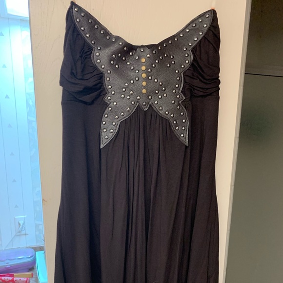 Forever 21 Tops - forever 21 Strapless brown butterfly top